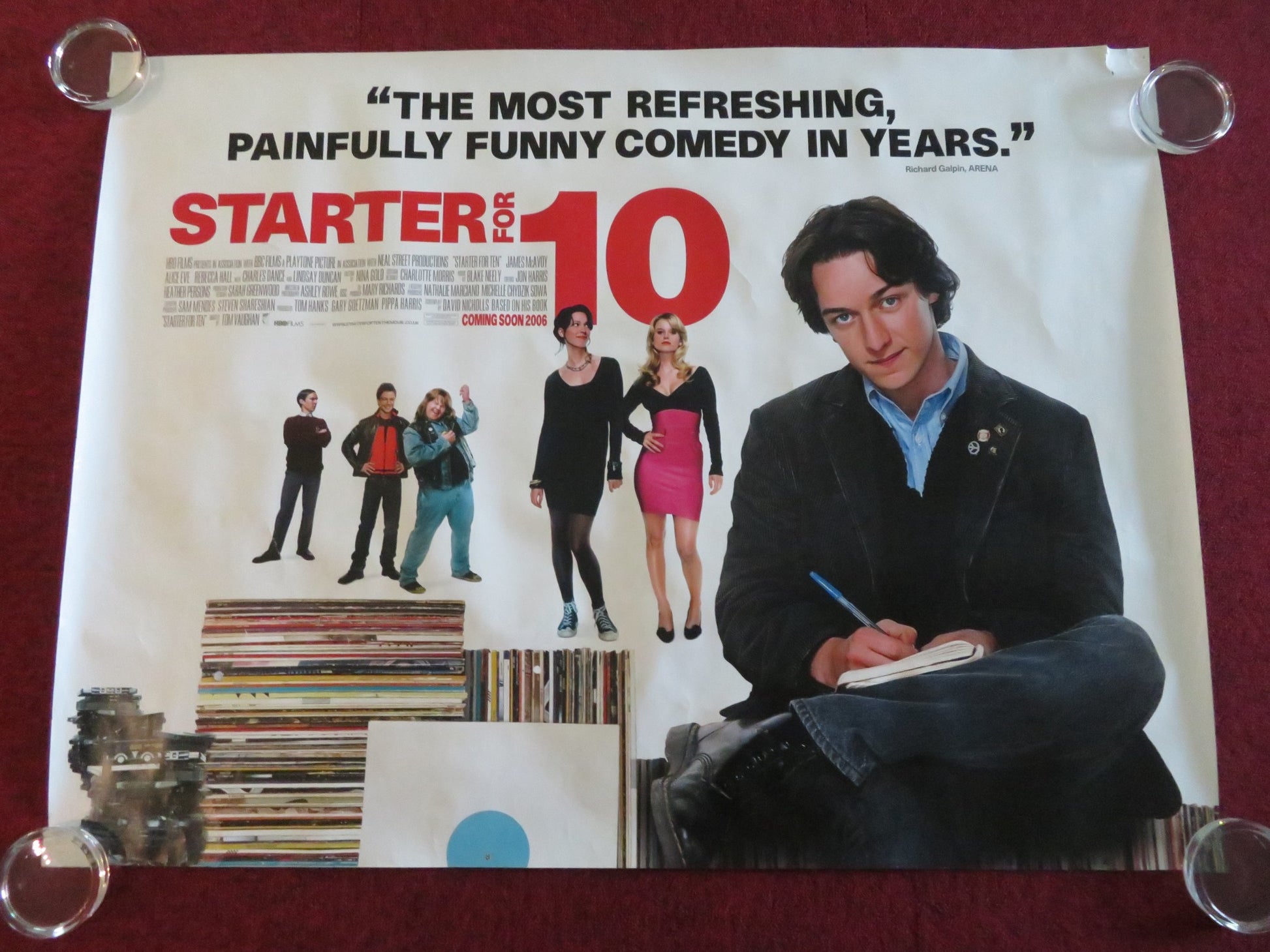 STARTER FOR 10 UK QUAD ROLLED POSTER JAMES MCAVOY MARK GATISS 2006 - Rendezvous Cinema