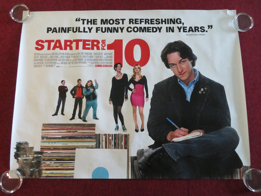STARTER FOR 10 UK QUAD ROLLED POSTER JAMES MCAVOY MARK GATISS 2006 - Rendezvous Cinema