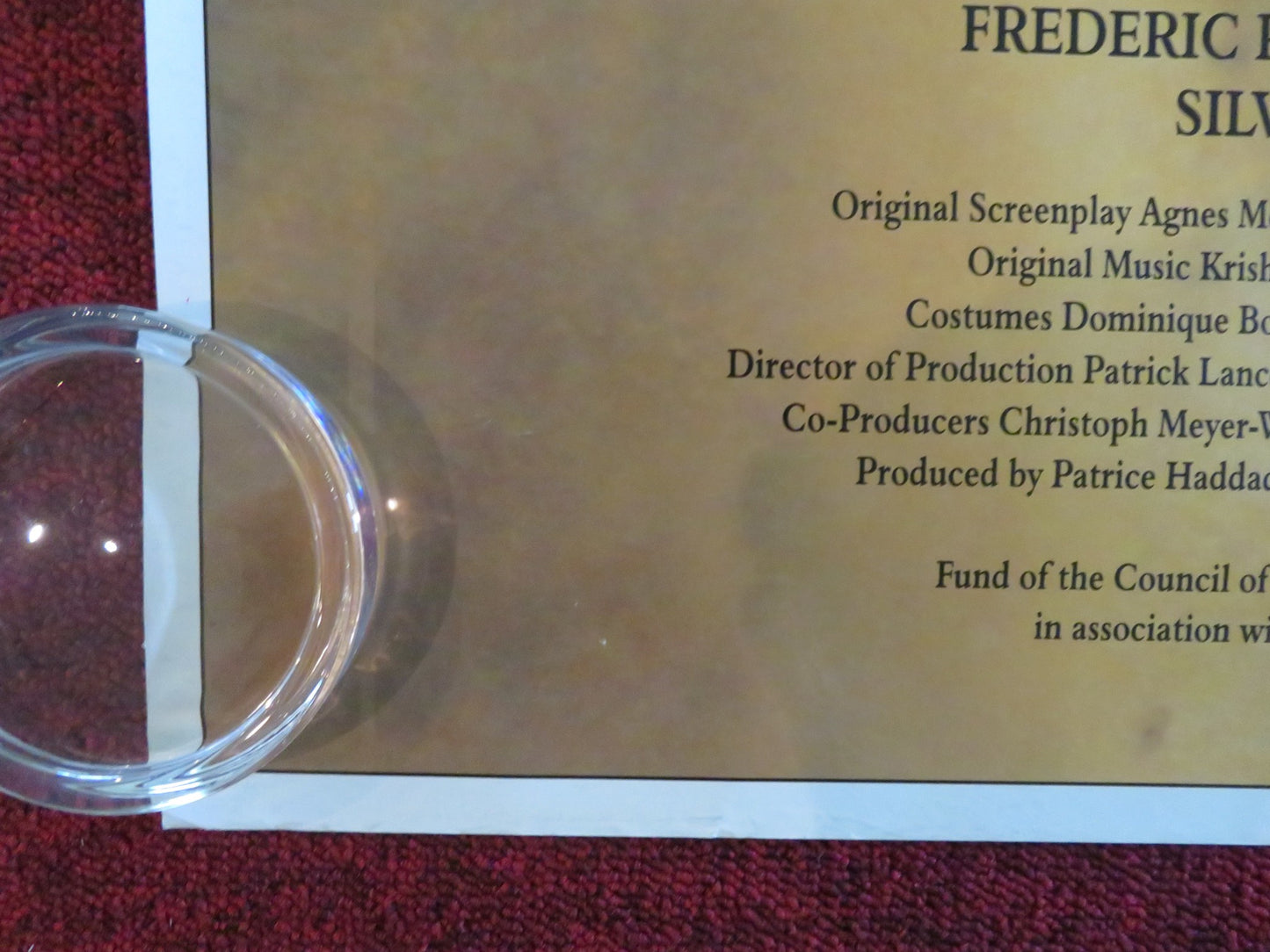 ARTEMISIA UK QUAD ROLLED POSTER MICHEL SERRAULT VALENTINA CERVI 1997 - Rendezvous Cinema