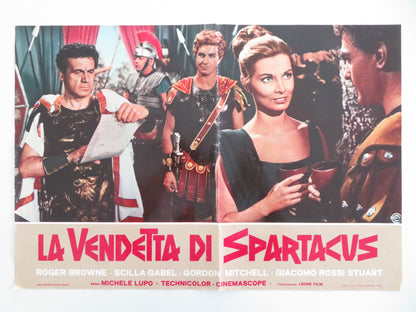 THE REVENGE OF SPARTACUS - C ITALIAN FOTOBUSTA POSTER ROGER BROWNE R1972 - Rendezvous Cinema