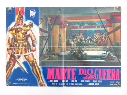 MARTE DIO DELLA GUERRA - B ITALIAN FOTOBUSTA POSTER ROGER BROWNE J. LANE 1962 - Rendezvous Cinema