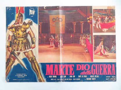 MARTE DIO DELLA GUERRA - C ITALIAN FOTOBUSTA POSTER ROGER BROWNE J. LANE 1962 - Rendezvous Cinema