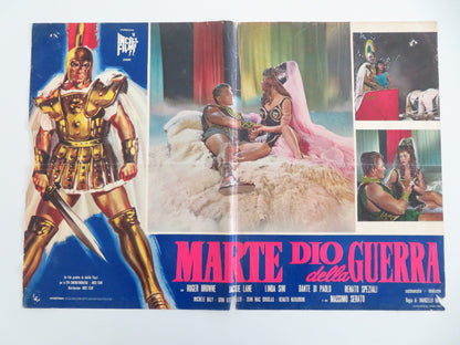 MARTE DIO DELLA GUERRA - D ITALIAN FOTOBUSTA POSTER ROGER BROWNE J. LANE 1962 - Rendezvous Cinema