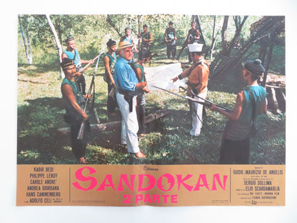 SANDOKAN 2 PART - C ITALIAN FOTOBUSTA POSTER KABIR BEDI ADOLFO CELI 1976 - Rendezvous Cinema