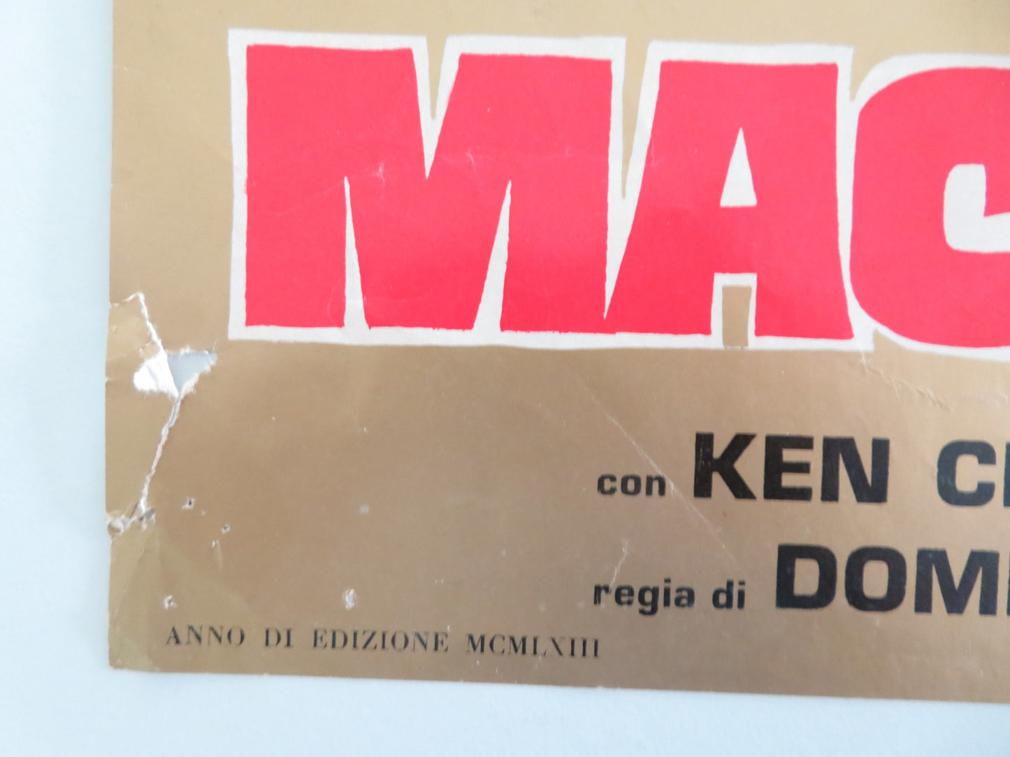 HERCULES AGAINST THE MONGOL - A ITALIAN FOTOBUSTA POSTER MARK FOREST 1963 - Rendezvous Cinema