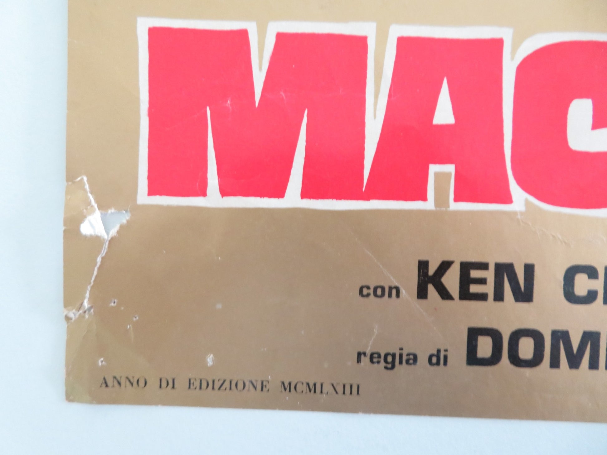 HERCULES AGAINST THE MONGOL - A ITALIAN FOTOBUSTA POSTER MARK FOREST 1963 - Rendezvous Cinema