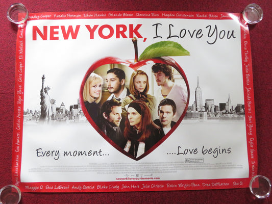 NEW YORK, I LOVE YOU UK QUAD ROLLED POSTER ORLANDO BLOOM CHRISTINA RICCI 2008 - Rendezvous Cinema