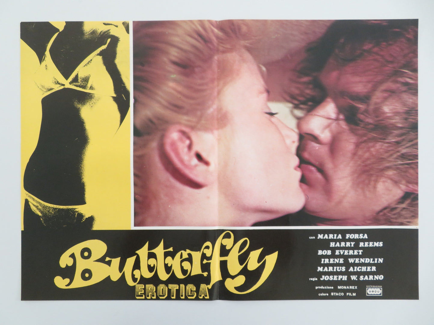 BUTTERFLIES - B ITALIAN FOTOBUSTA POSTER MARIE FORSA HARRY REEMS 1975 - Rendezvous Cinema