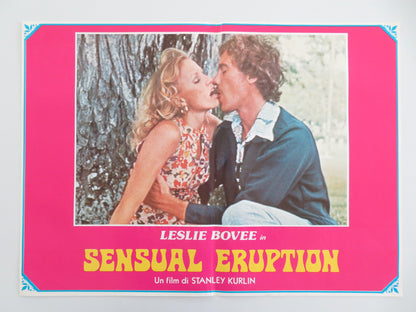 ERUPTION - A ITALIAN FOTOBUSTA POSTER LESLIE BOVEE JOHN HOLMES 1977 - Rendezvous Cinema