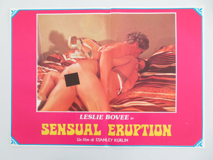 ERUPTION - B ITALIAN FOTOBUSTA POSTER LESLIE BOVEE JOHN HOLMES 1977 - Rendezvous Cinema
