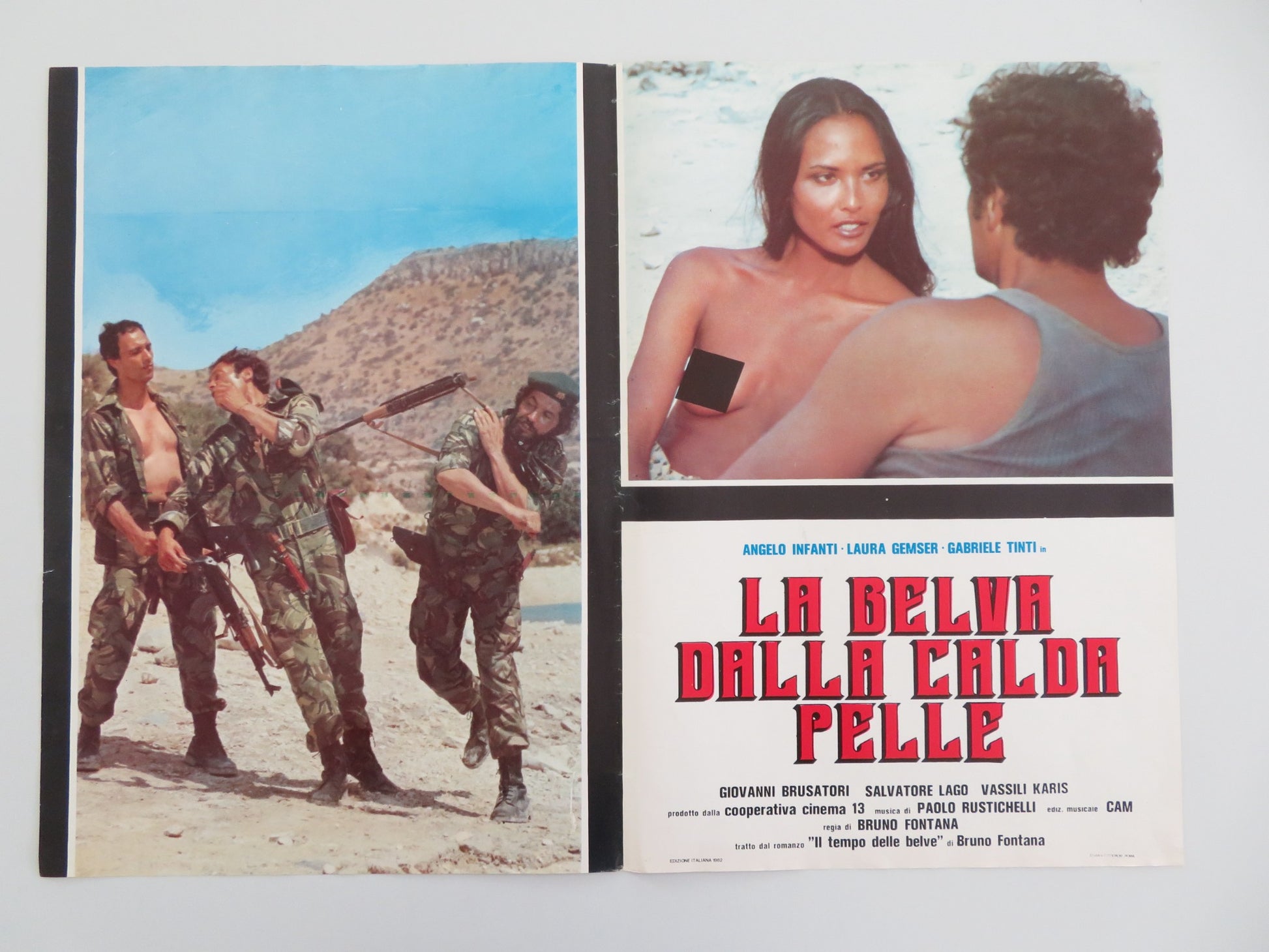 EMANUELLE: QUEEN OF THE DESERT - A ITALIAN FOTOBUSTA POSTER LAURA GEMSER 1982 - Rendezvous Cinema