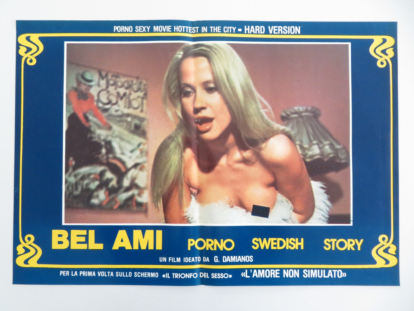 BEL AMI - A ITALIAN FOTOBUSTA POSTER HARRY REEMS CHRISTA LINDER 1976 - Rendezvous Cinema