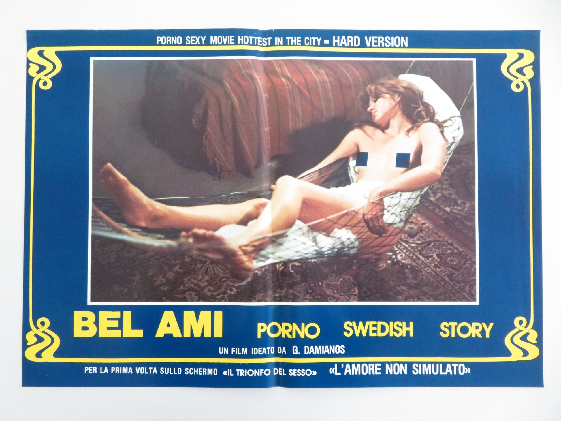 BEL AMI - C ITALIAN FOTOBUSTA POSTER HARRY REEMS CHRISTA LINDER 1976 - Rendezvous Cinema
