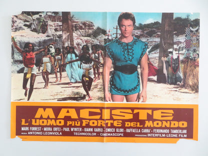 MOLE MEN AGAINST THE SON OF HERCULES ITALIAN FOTOBUSTA POSTER MARK FOREST R1967 - Rendezvous Cinema
