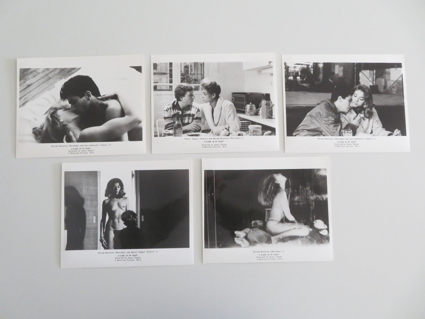 A FLAME IN MY HEART MOVIE STILL PHOTO LOT OF 5 MYRIAM MEZIERES A. KABOUCHE 1987 - Rendezvous Cinema