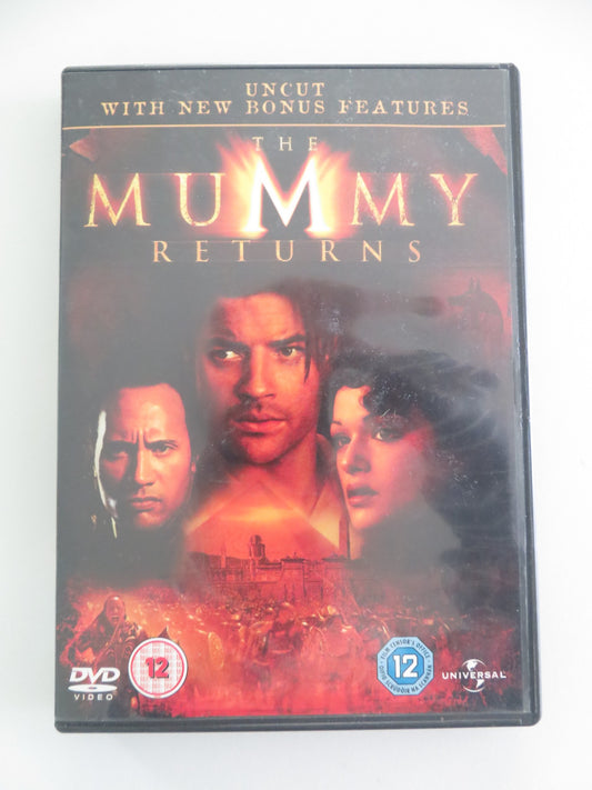 The Mummy Returns - B (DVD) Brendan Fraser Rachel Weisz 2001 Region 2, 4