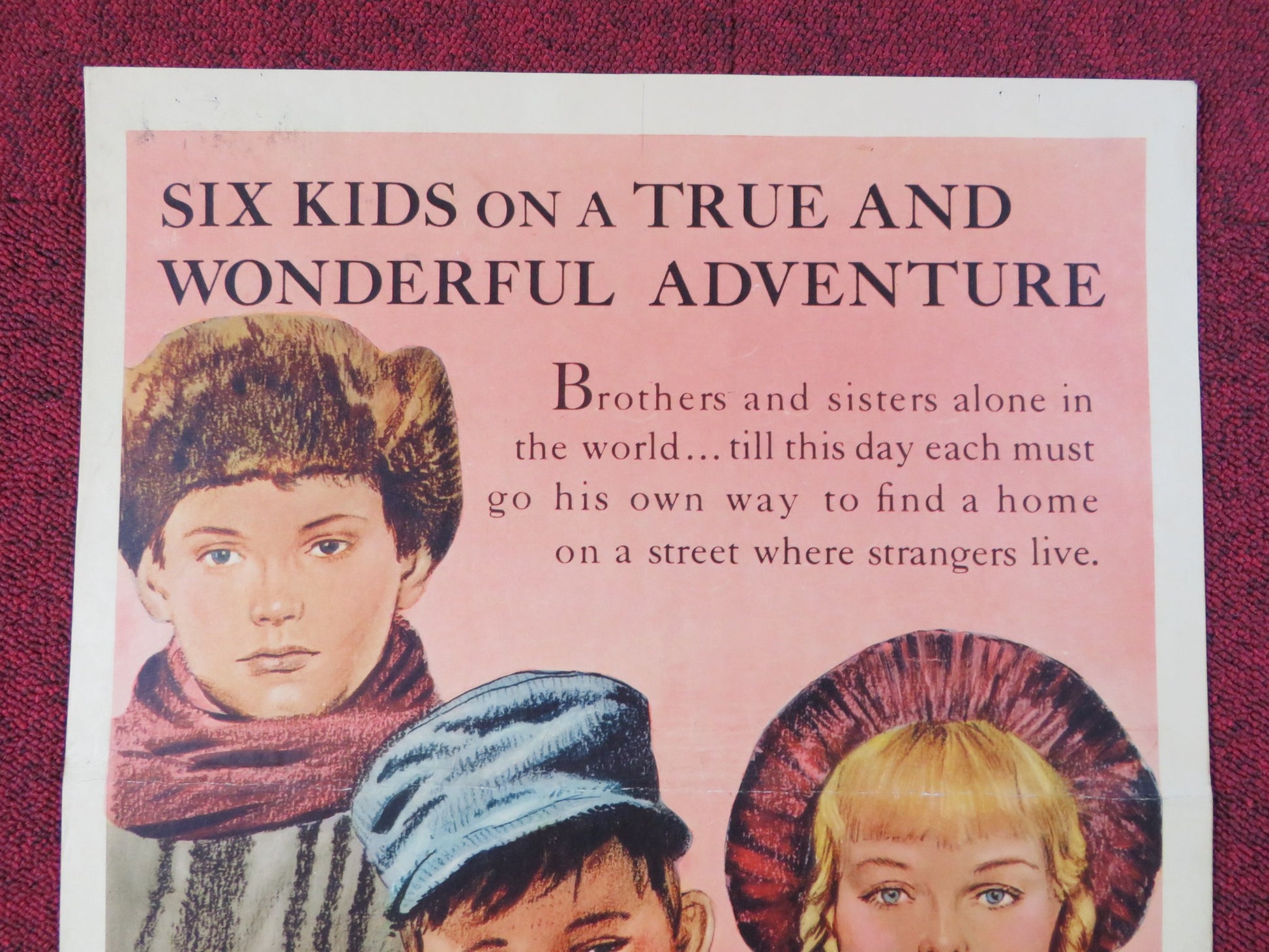 ALL MINE TO GIVE US INSERT POSTER GLYNIS JOHNS CAMERON MITCHELL 1957 - Rendezvous Cinema