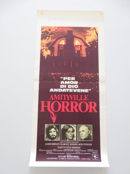AMITYVILLE HORROR ITALIAN LOCANDINA POSTER JAMES BROLIN MARGOT KIDDER 1979