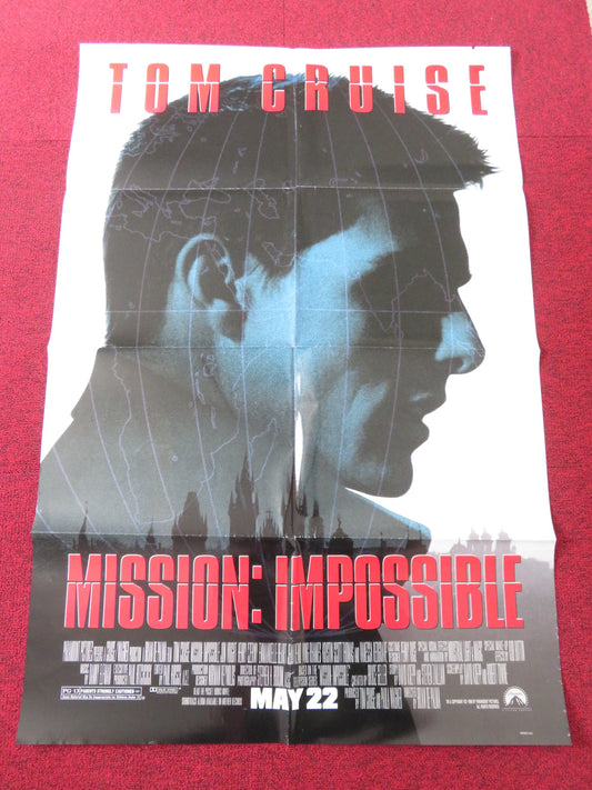 MISSION IMPOSSIBLE FOLDED US ONE SHEET POSTER TOM CRUISE JON VOIGHT 1996