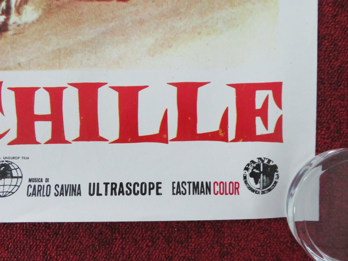 FURY OF ACHILLES ITALIAN FOGLIO POSTER GORDON MITCHELL JACQUES BERGERAC R1962 - Rendezvous Cinema