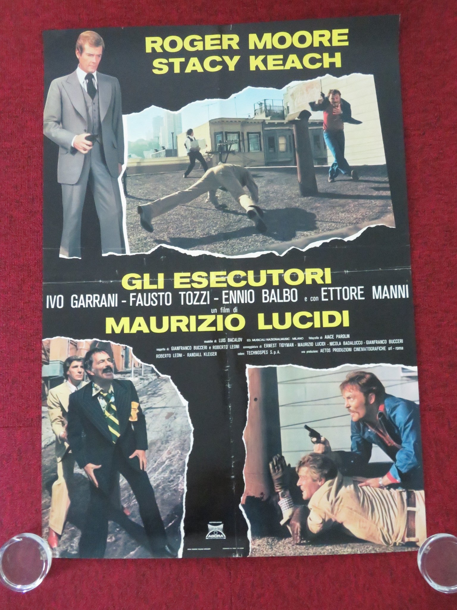 STREET PEOPLE ITALIAN POSTER ROLLED ROGER MOORE STACY KEACH 1976 - Rendezvous Cinema