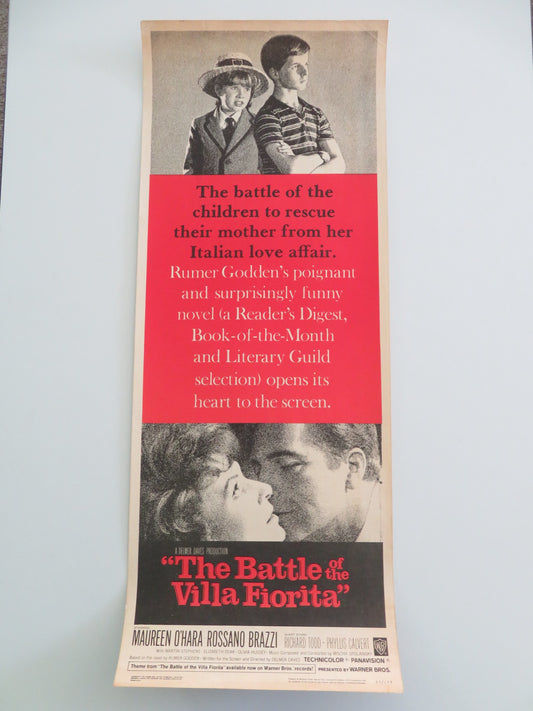 The Battle of the Villa Fiorita US Insert Poster Maureen O'Hara R. Brazzi 1965