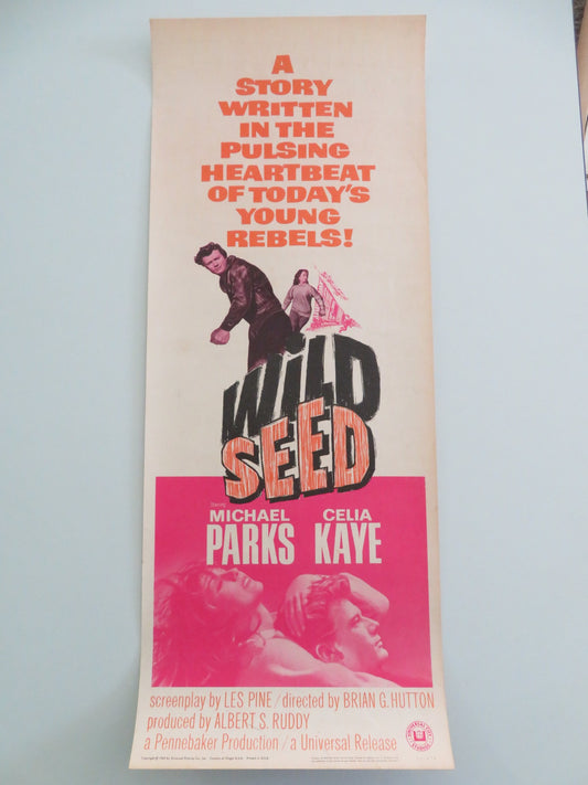 Wild Seed US Insert Poster Michael Parks Celia Kaye 1965