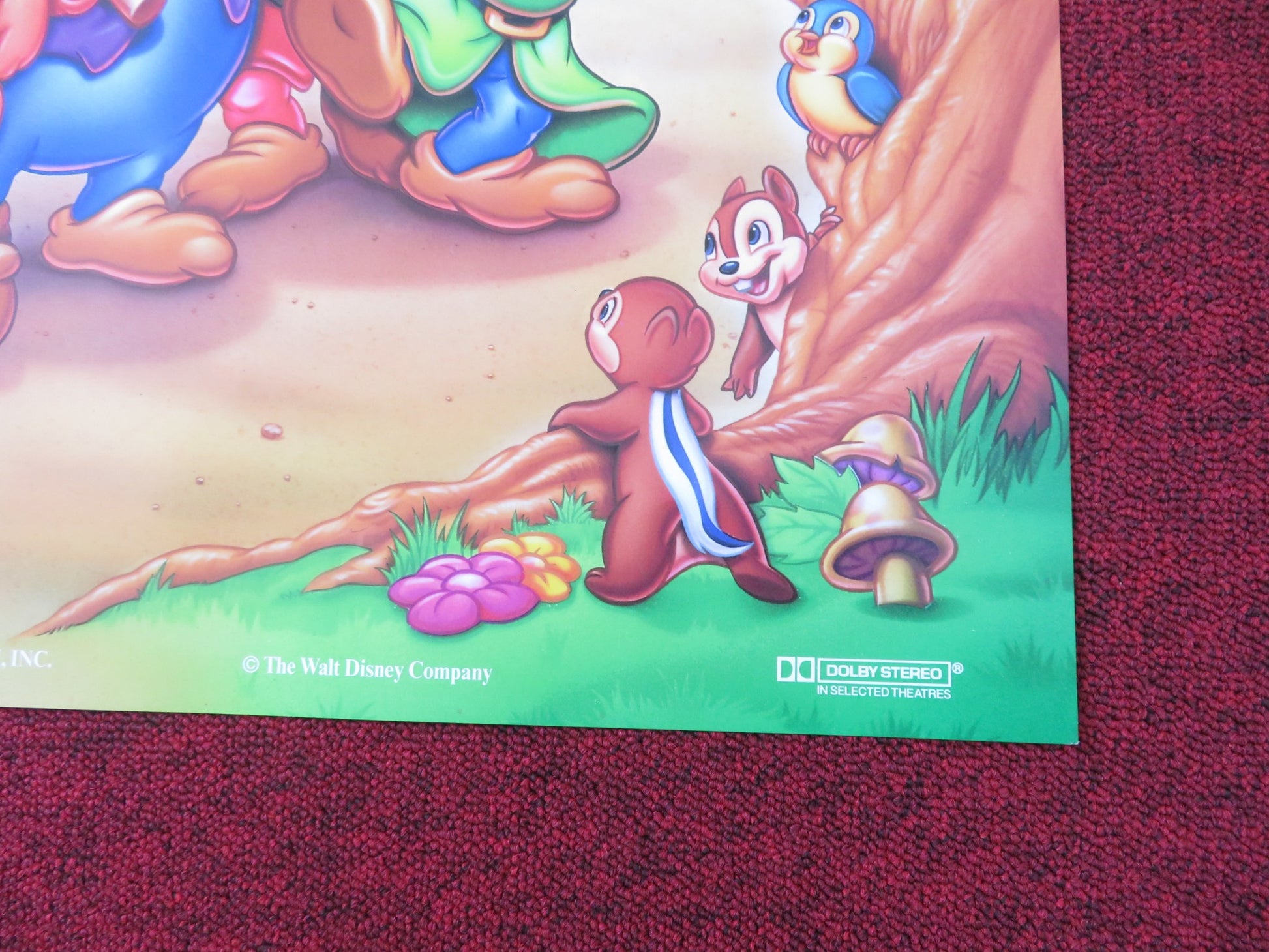 SNOW WHITE AND THE SEVEN DWARFS FOLDED US ONE SHEET POSTER DISNEY R. ATWELL 1993 - Rendezvous Cinema