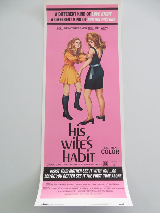 His Wife's Habit US Insert Poster Georgine Darcy Marcus J. Grapes 1971