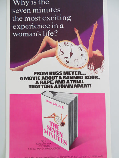 The Seven Minutes US Insert Poster Wayne Maunder Marianne McAndrew 1971