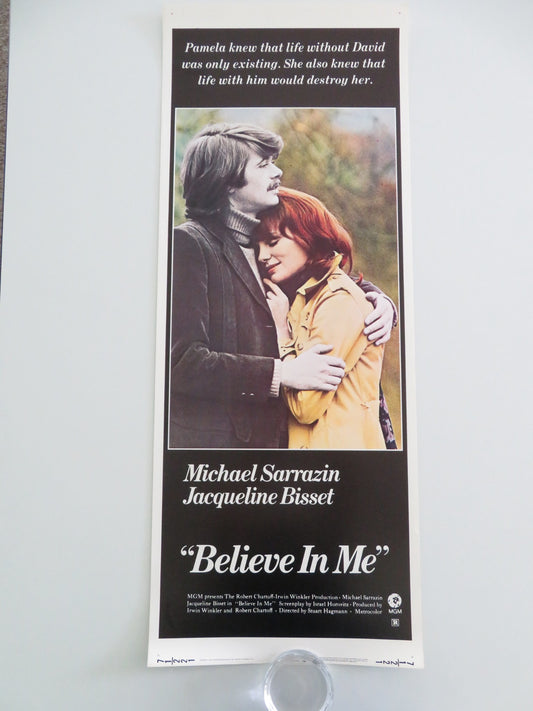 Believe in Me US Insert Poster Michael Sarrazin Jacqueline Bisset 1971