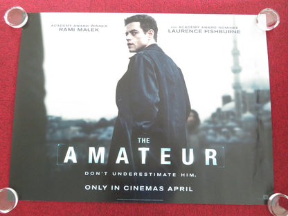 THE AMATEUR UK QUAD ROLLED POSTER RAMI MALEK JON BERNTHAL 2025 - Rendezvous Cinema