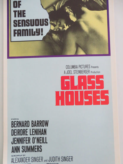 Glass Houses US Insert Poster Bernard Barrow Deirdre Lenihan 1971