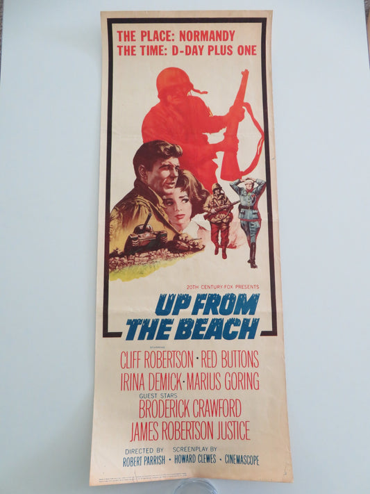 Up From The Beach US Insert Poster Cliff Robertson Red Buttons 1965
