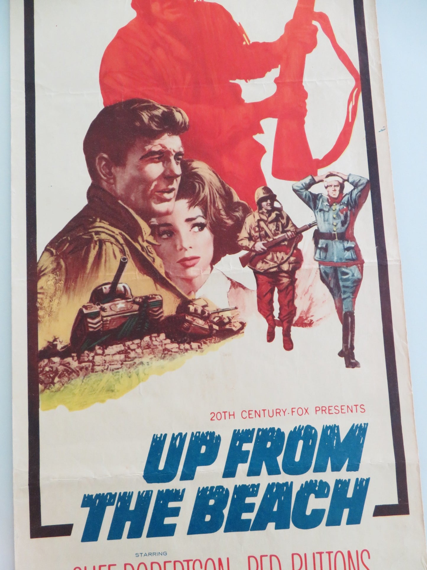 Up From The Beach US Insert Poster Cliff Robertson Red Buttons 1965