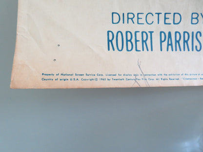 Up From The Beach US Insert Poster Cliff Robertson Red Buttons 1965