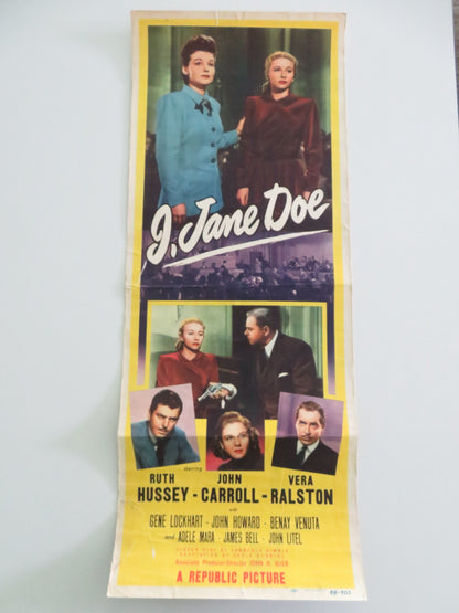 I, Jane Doe US Insert Poster Ruth Hussey John Carroll 1948