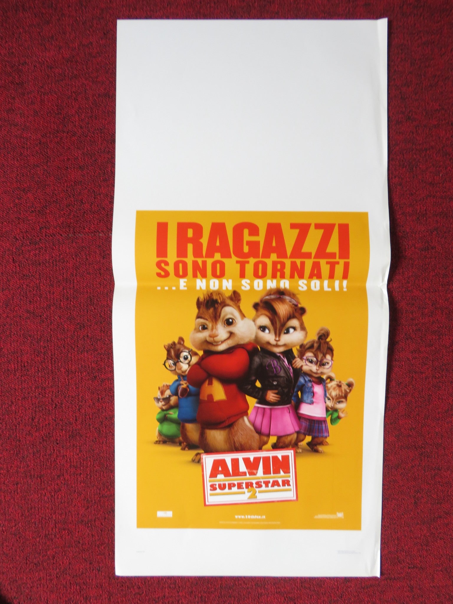 ALVIN AND THE CHIPMUNKS: THE SQUEAKQUEL ITALIAN LOCANDINA POSTER JASON LEE 2009 - Rendezvous Cinema