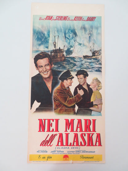 ALASKA SEAS ITALIAN LOCANDINA POSTER ROBERT RYAN JAN STERLING 1954 - Rendezvous Cinema