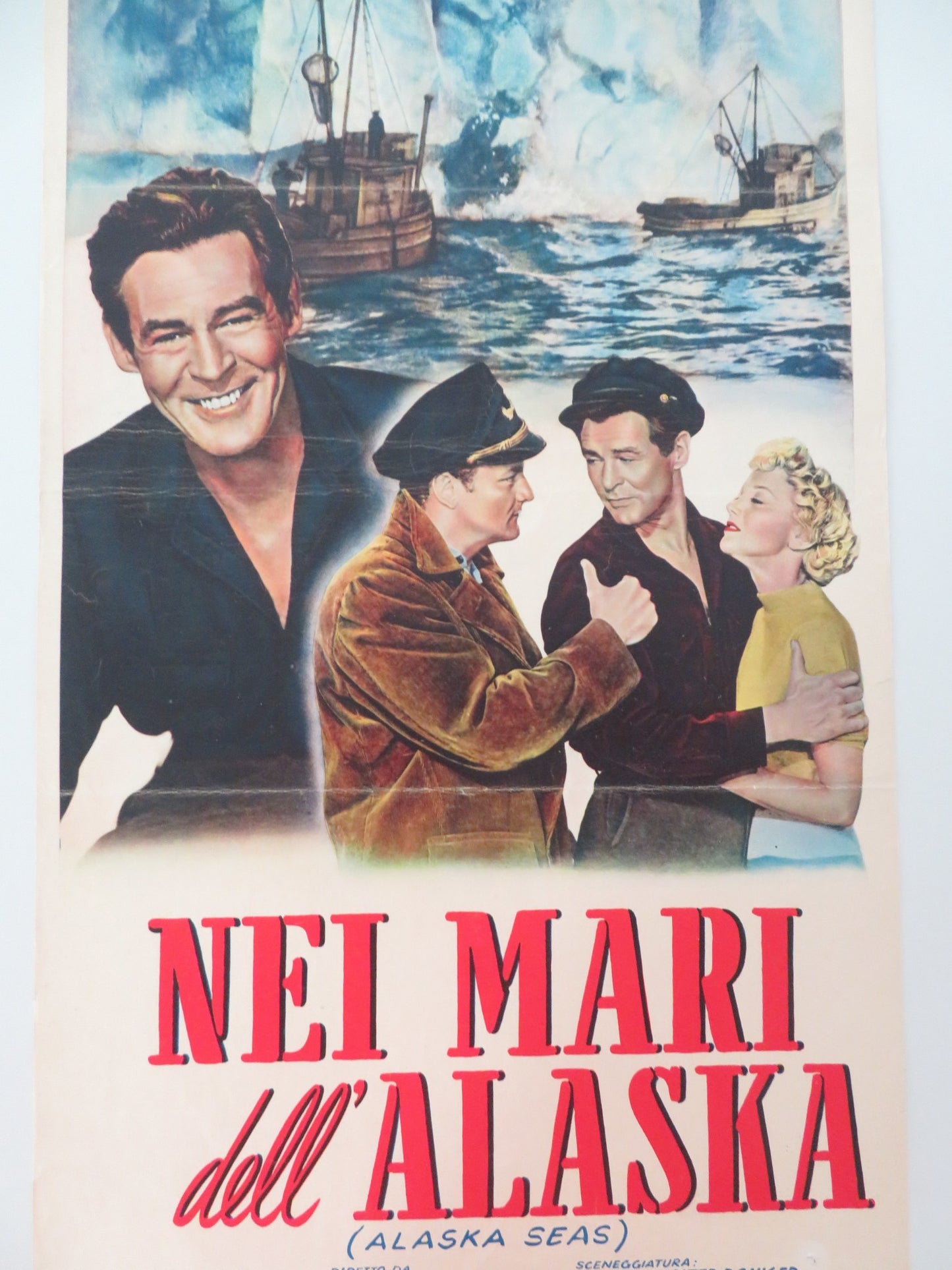 ALASKA SEAS ITALIAN LOCANDINA POSTER ROBERT RYAN JAN STERLING 1954 - Rendezvous Cinema
