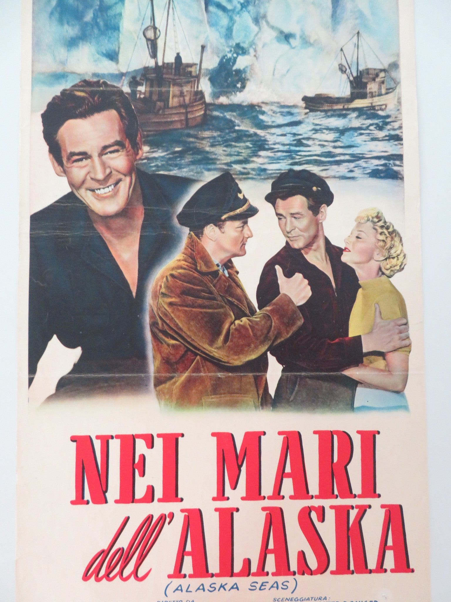 ALASKA SEAS ITALIAN LOCANDINA POSTER ROBERT RYAN JAN STERLING 1954 - Rendezvous Cinema