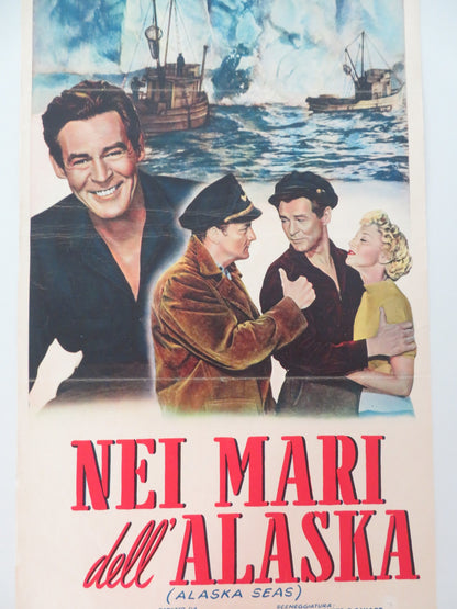 ALASKA SEAS ITALIAN LOCANDINA POSTER ROBERT RYAN JAN STERLING 1954 - Rendezvous Cinema