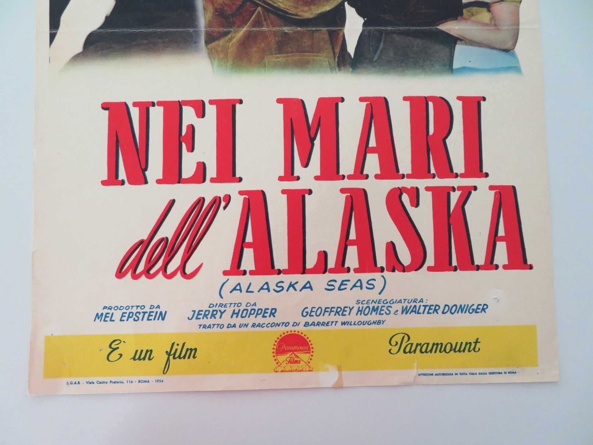 ALASKA SEAS ITALIAN LOCANDINA POSTER ROBERT RYAN JAN STERLING 1954 - Rendezvous Cinema