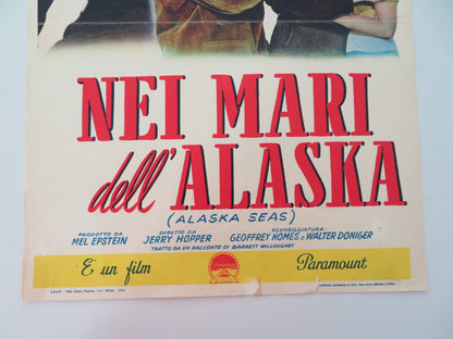 ALASKA SEAS ITALIAN LOCANDINA POSTER ROBERT RYAN JAN STERLING 1954 - Rendezvous Cinema