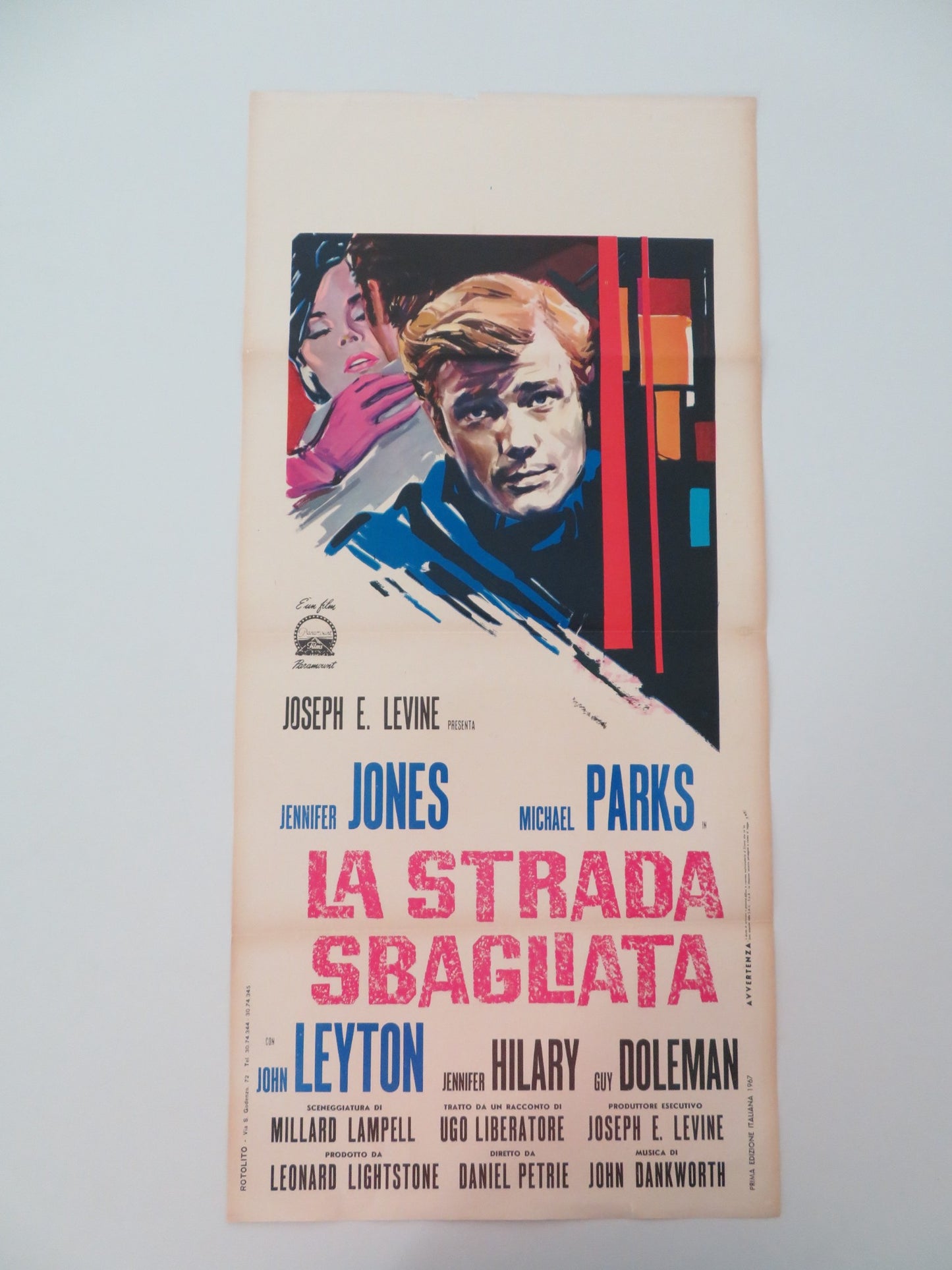 THE IDOL ITALIAN LOCANDINA POSTER JENNIFER JONES MICHAEL PARKS 1967 - Rendezvous Cinema