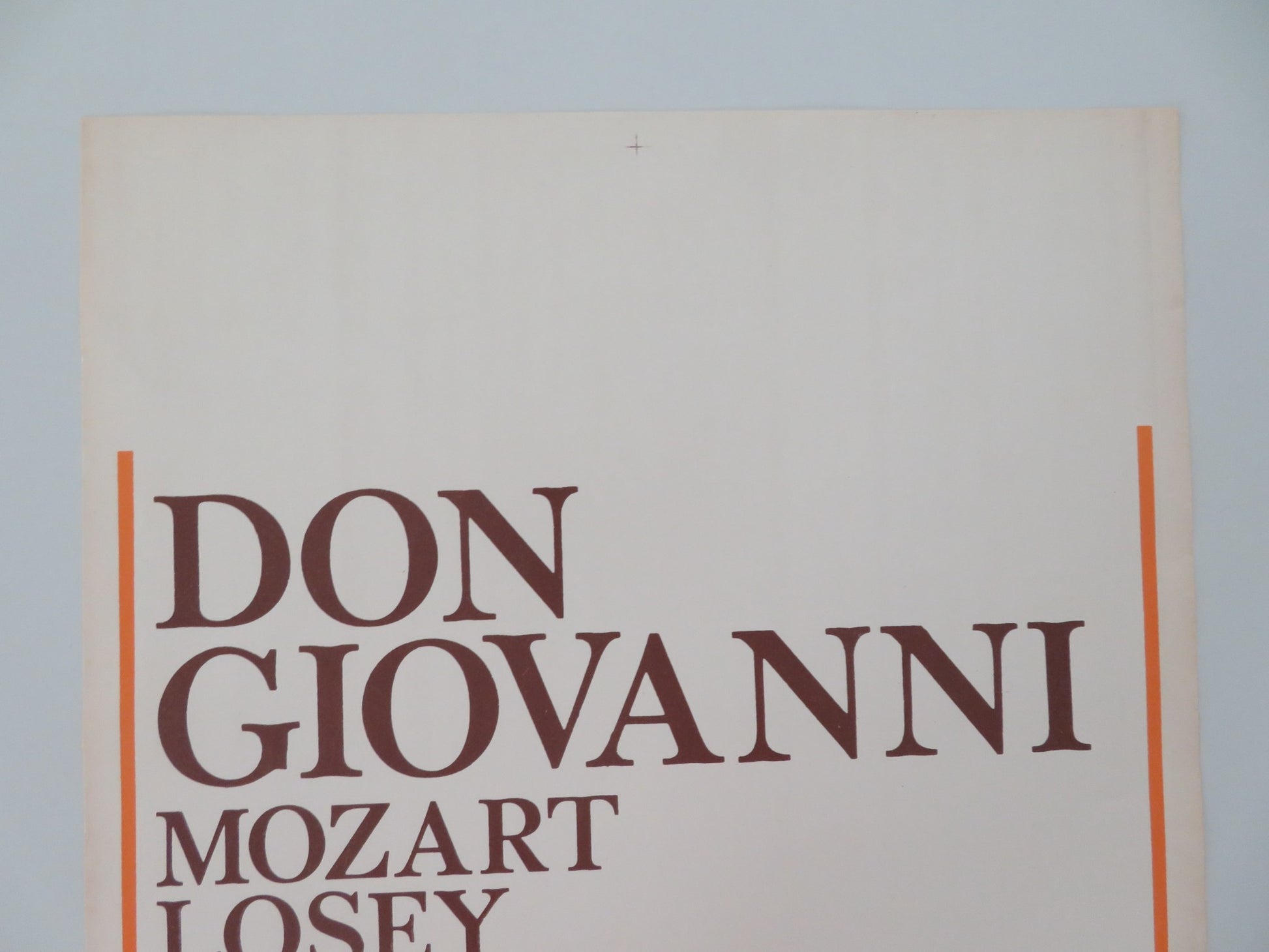 DON GIOVANNI ITALIAN LOCANDINA POSTER MOZART RUGGERO RAIMONDI K. TE KANAWA 1979 - Rendezvous Cinema