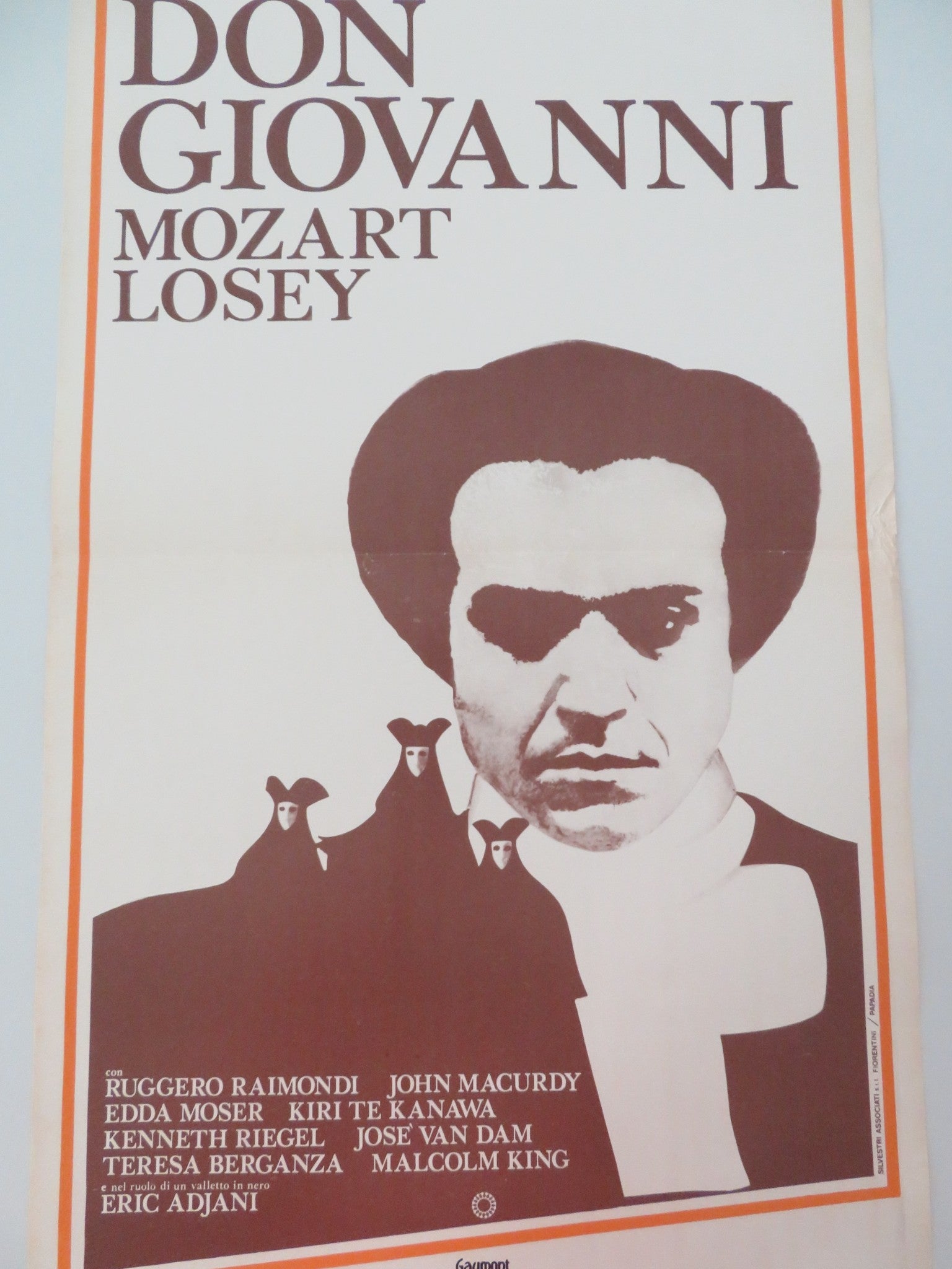 DON GIOVANNI ITALIAN LOCANDINA POSTER MOZART RUGGERO RAIMONDI K. TE KANAWA 1979 - Rendezvous Cinema