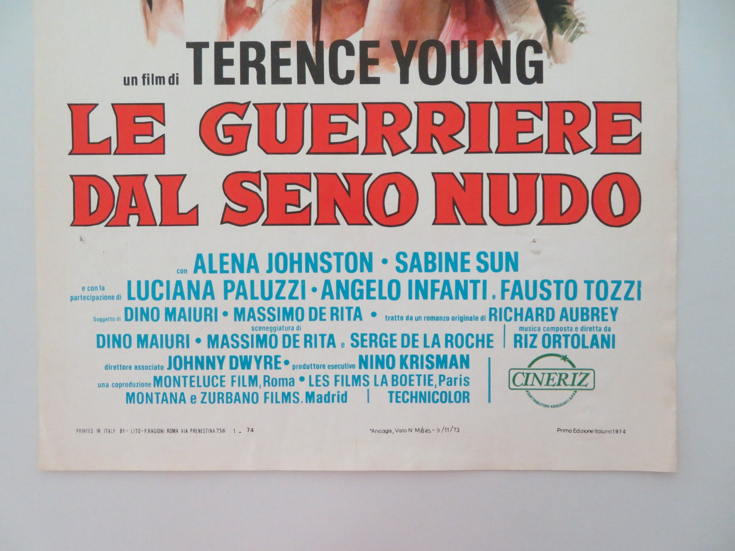 WAR GODDESS ITALIAN LOCANDINA POSTER ALENA JOHNSTON SABINE SUN 1974 - Rendezvous Cinema