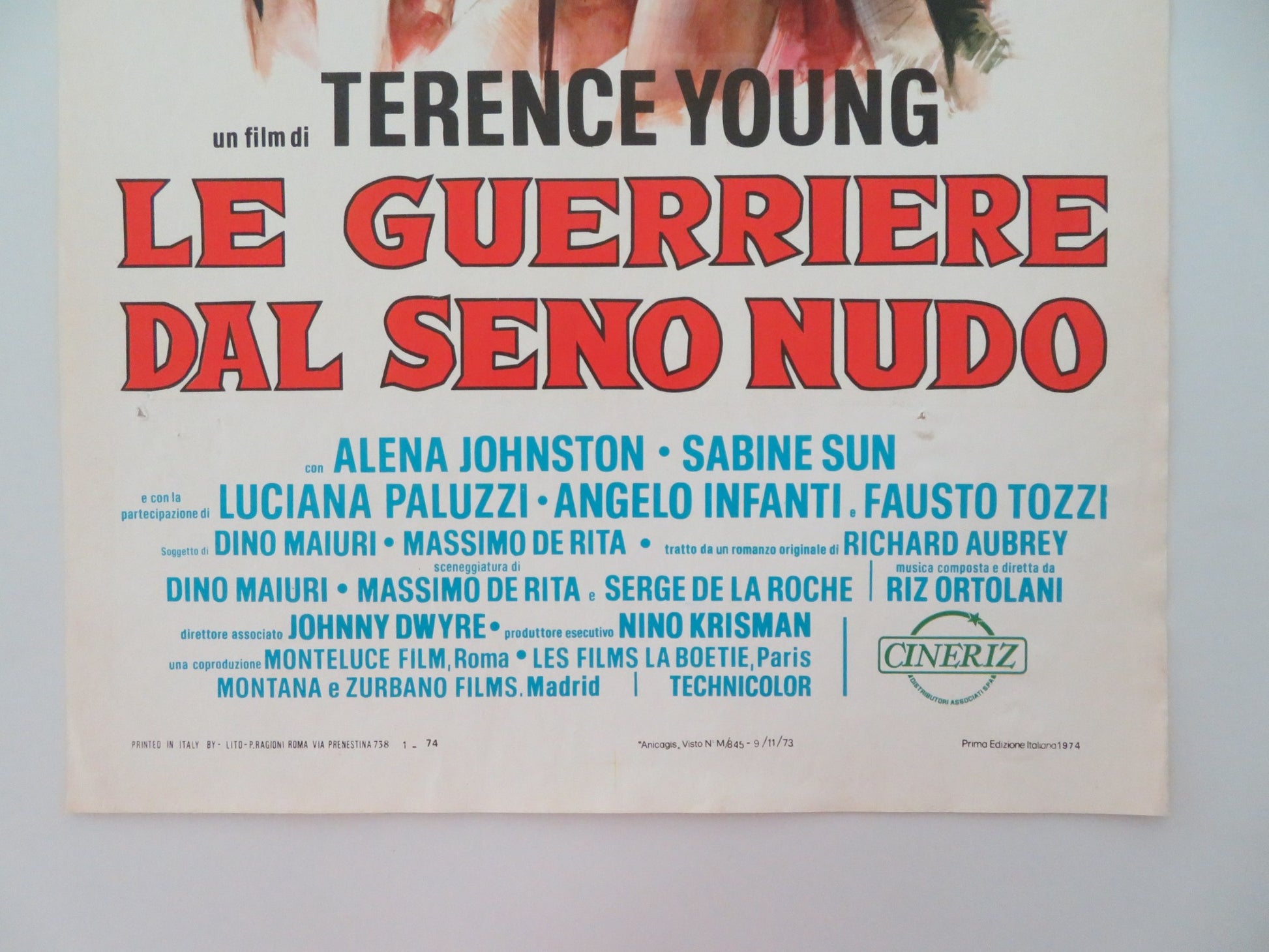 WAR GODDESS ITALIAN LOCANDINA POSTER ALENA JOHNSTON SABINE SUN 1974 - Rendezvous Cinema