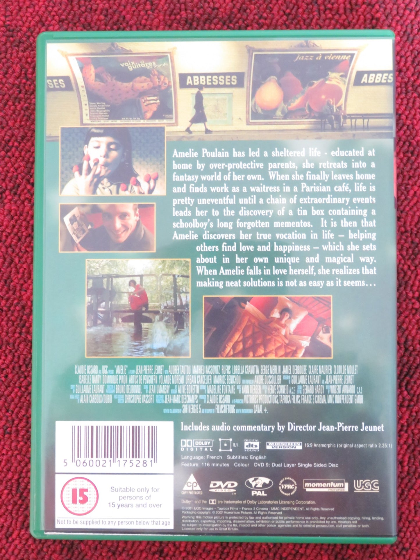 AMELIE (DVD) AUDREY TAUTOU MATHIEU KASSOVITZ 2001 REGION 2 - Rendezvous Cinema